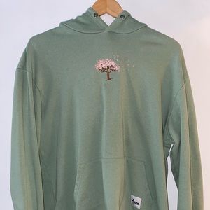 Agora Clothing Cherry Blossom Hoodie Green Medium